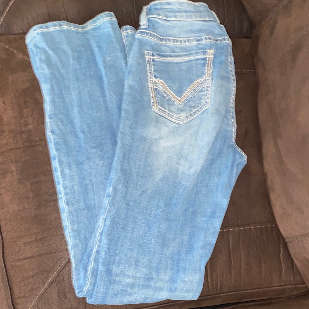 Rock & Roll Cowgirl Light Blue Boot Cut Jeans